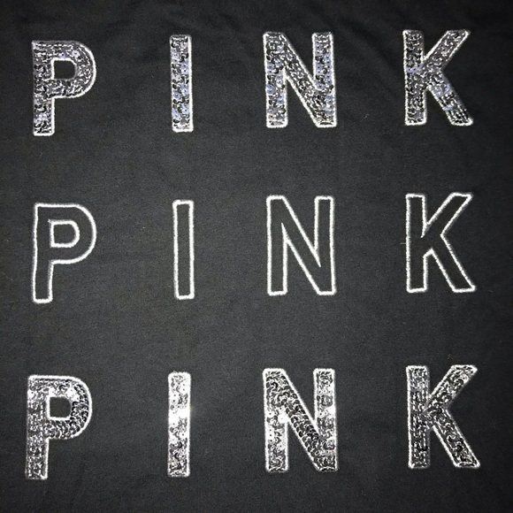 PINK bling long sleeve tee - Picture 3 of 5